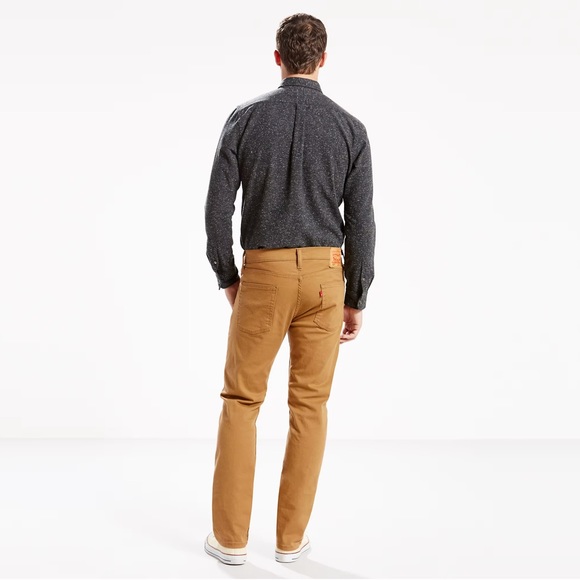 Levi’s 513 Khaki Tan Slim Straight Jeans - Picture 3 of 10